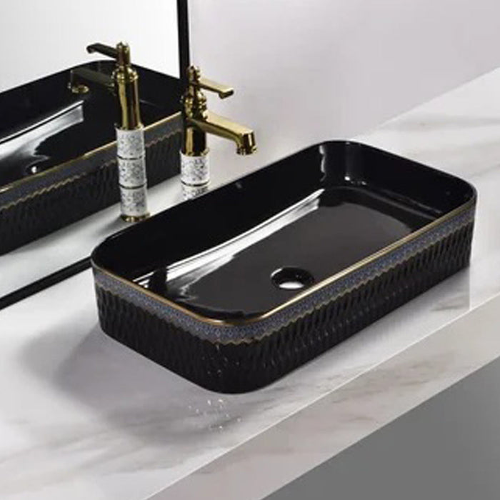 Premium Designer Table top/Counter top Wash Basin/Vessel sink (25x14x5.2 In)BTT-11347