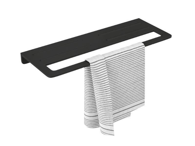 BASSINO Towel Rack With Towel Holder- Glossy 22" Length