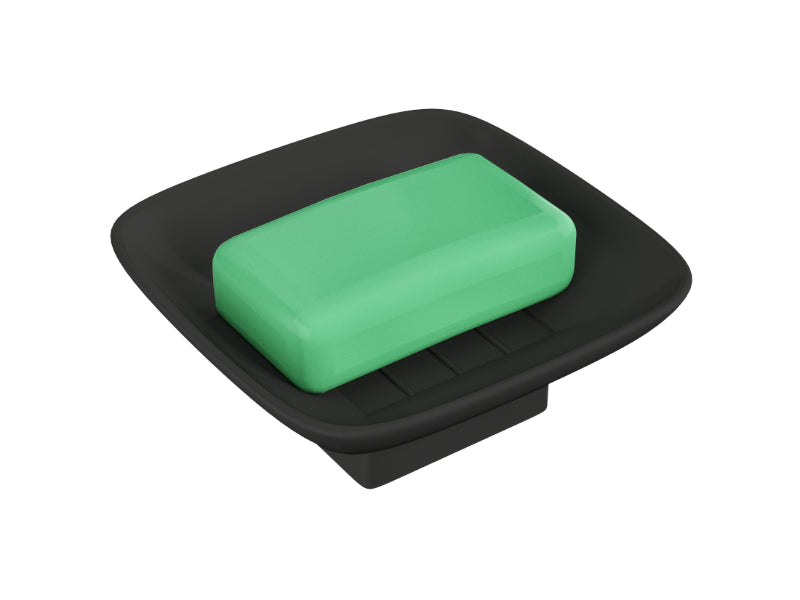 BASSINO Stylish Single Soap Dish For Bathroom-Glossy