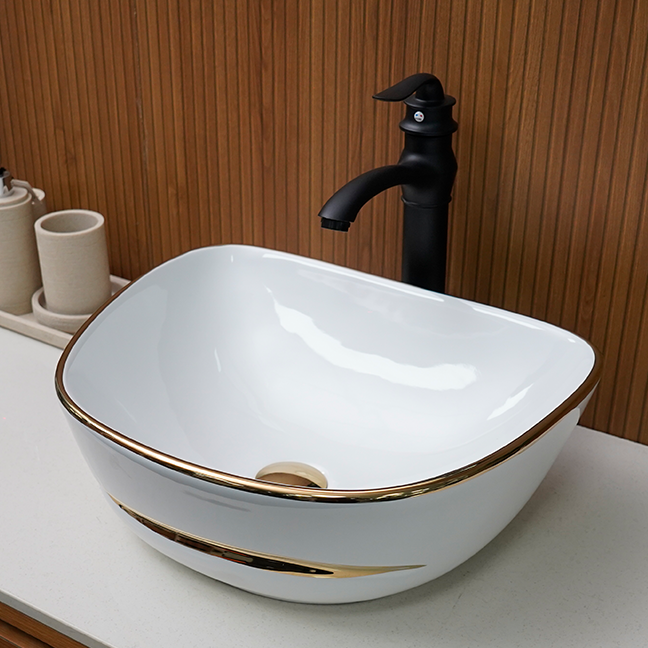 Designer Table Top Basin (17 x 14 x 5 In),BTT-11045