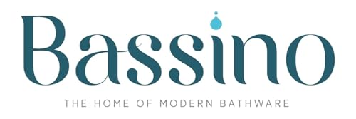 BASSINO Stylish Bathroom Faucet with Single Lever-Waterfall Bathroom Basin Faucet of Brass - Hot and Cold Water Mixer-10 INCH,Gold Finish