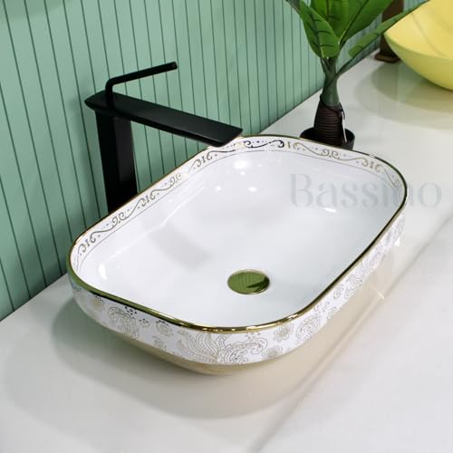 Premium Designer Table top/Counter top Wash Basin/Vessel sink (20x14x6 In) BTT-1314-GOLD