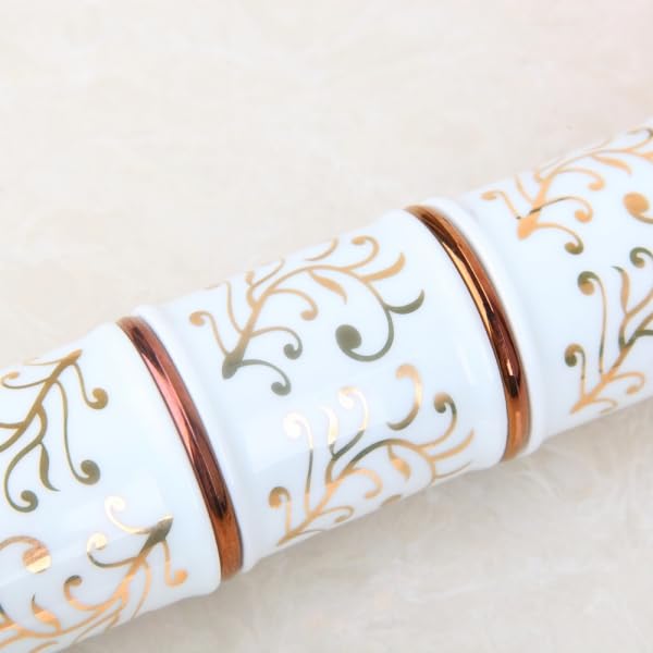 Bassino Basin Mixer Tap Hot and Cold Tall Body Faucet/Tap for Wash Basin, Sink/Wash Basin Mixer Faucet/Golden Pillar tap for Basin/Tap for Bathroom, Kitchen & Livingroom - Rosegold (Long Body)