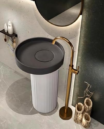 Artificial Stone Pedestal Wash Basin,BPB-622,size-20x20x34 Inch