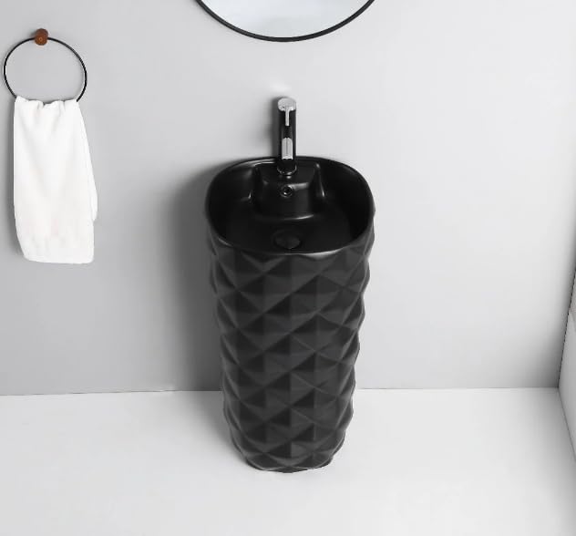 Ceramic Pedestal Wash Basin,BPB-540,size-16x16x34 Inch