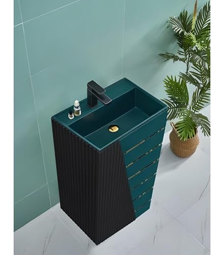 Artificial Stone Pedestal Wash Basin,BPB-572,size-19x12x34 Inch