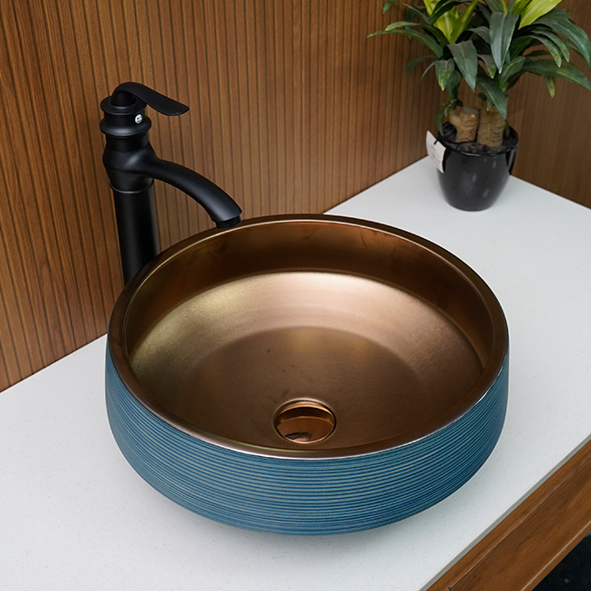 Designer Table Top Basin (16 × 16 × 7 In) BTT-419