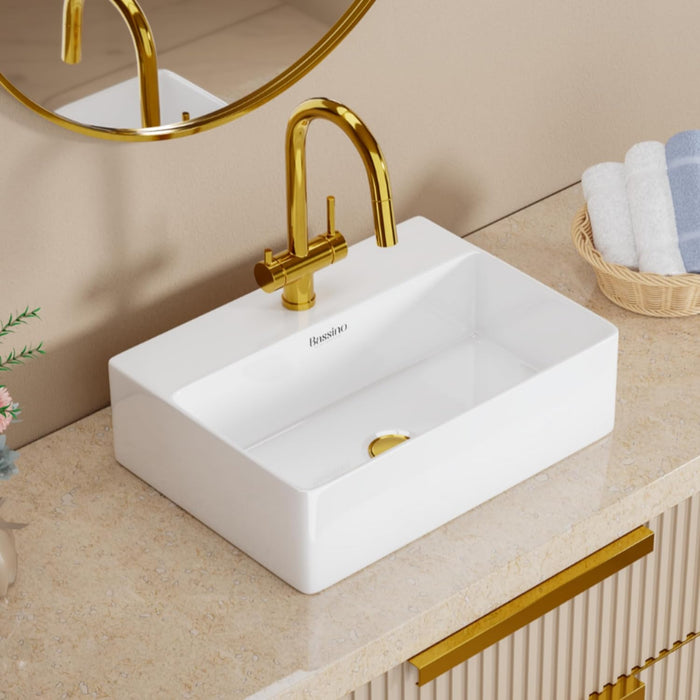 Designer Table Top Basin/Wall-Mounted (18x13x5 In) BTT-W56