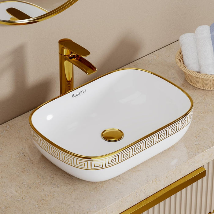 Premium Designer Table top/Counter top Wash Basin/Vessel sink (18x13x5.5 In) BTT-0194-IN