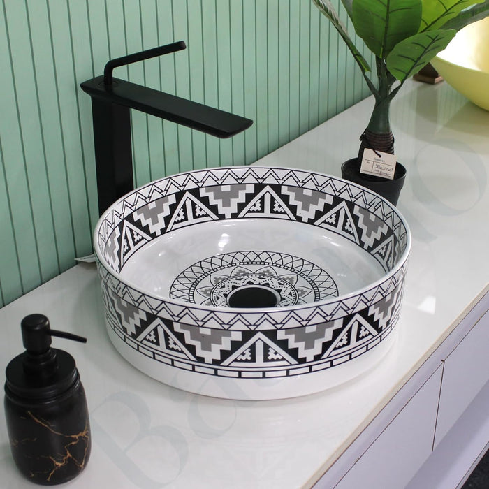 Designer Table Top Basin (15x15x5 Inch) BTT-11245-IN