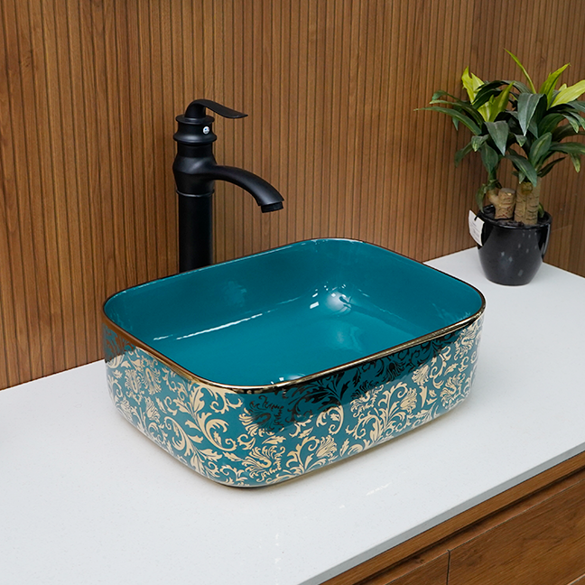 Designer Table Top Basin (16 x 12 x 6 In),BTT-11231-IN
