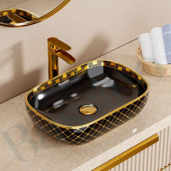 Premium Designer Table top/Counter top Wash Basin/Vessel sink (18x13x5.5 In) BTT-1015