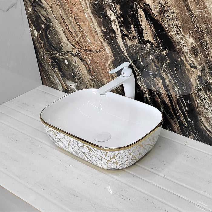 Premium Designer Table top/Counter top Wash Basin/Vessel sink (18x13x5.5 In) BTT-1106