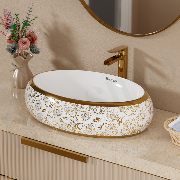 Premium Designer Table top/Counter top Wash Basin/Vessel sink (24x16x6 In)BTT-1004