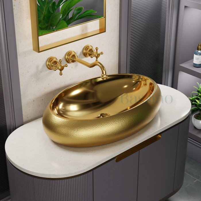 Premium Designer Table top/Counter top Wash Basin/Vessel sink (24x16x6 In)BTT-1218