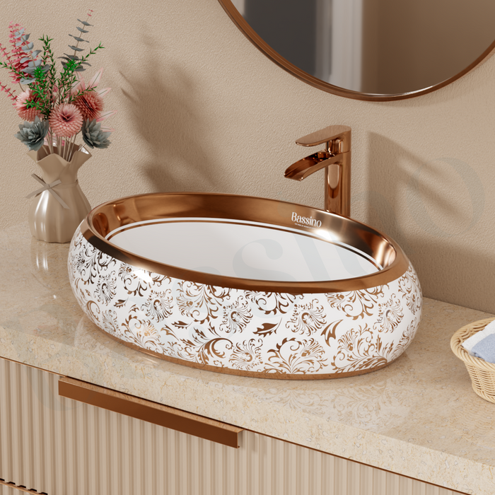 Premium Designer Table top/Counter top Wash Basin/Vessel sink (24x16x6 In)BTT-1225