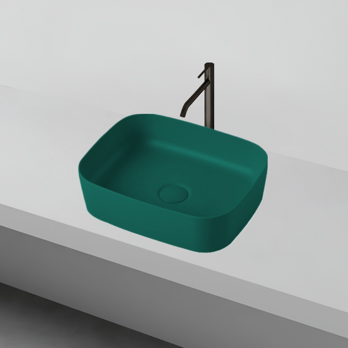 Bassino Modern Melamine Wash Basin | Stylish Countertop Wash Basin for Bathroom–400x320x110 mm