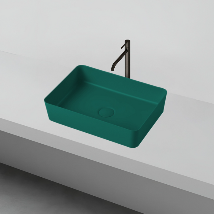 Bassino Modern Melamine Wash Basin | Stylish Countertop Wash Basin for Bathroom–450x325x125 mm