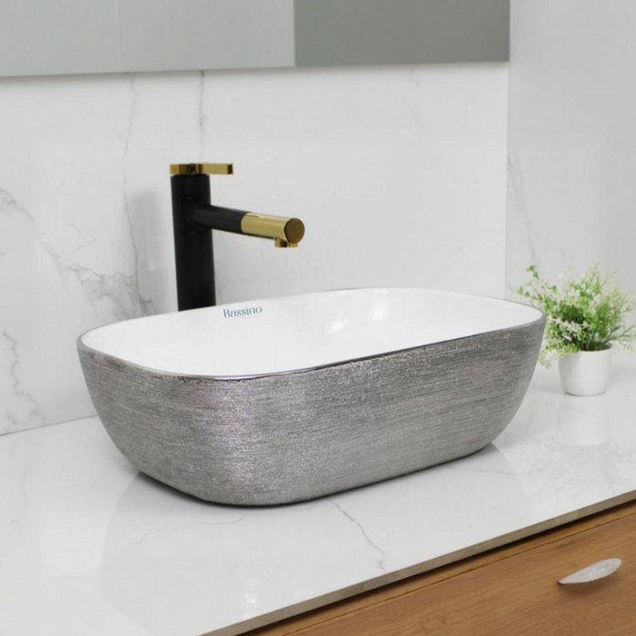 Premium Designer Table top/Counter top Wash Basin/Vessel sink (18x13x5.5 In) BTT-1099