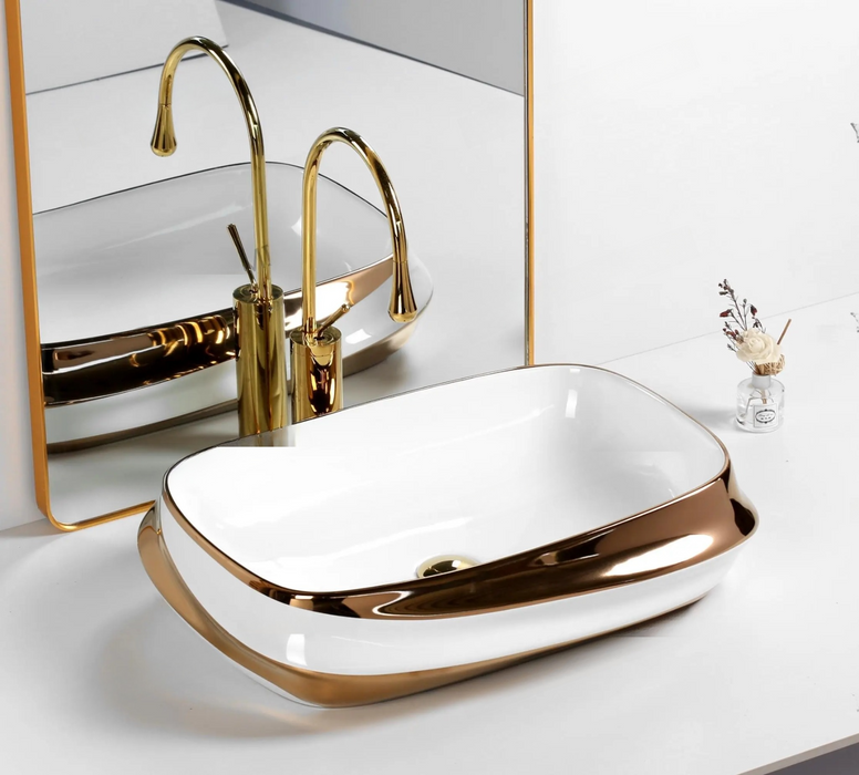 Premium Designer Table top/Counter top Wash Basin/Vessel sink (24X17X5.5 In)