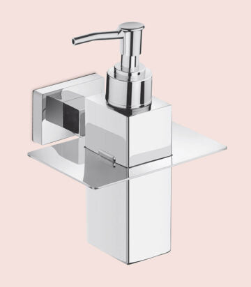 BASSINO Stylish Liquid Soap Dispenser For Bathroom/office/home/hotels-Brass-Chrome Glossy Finish
