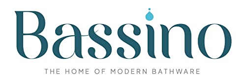 BASSINO Stylish Bathroom Faucet with Single Lever - Waterfall Bathroom Basin Faucet of Brass - Hot and Cold Water Mixer Antique Tap for Bathroom 12 Inches (Rose-Gold)