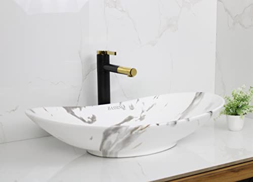 Premium Designer Table top/Counter top Wash Basin/Vessel sink (24x14x6 In)BTT-1240