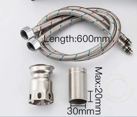 Most Stylish Bathroom Faucet with Single Lever - Waterfall Bathroom Basin Faucet of Brass - Hot and Cold Water Mixer Antique Tap for Bathroom 12 Inches - (Rose Gold 2)