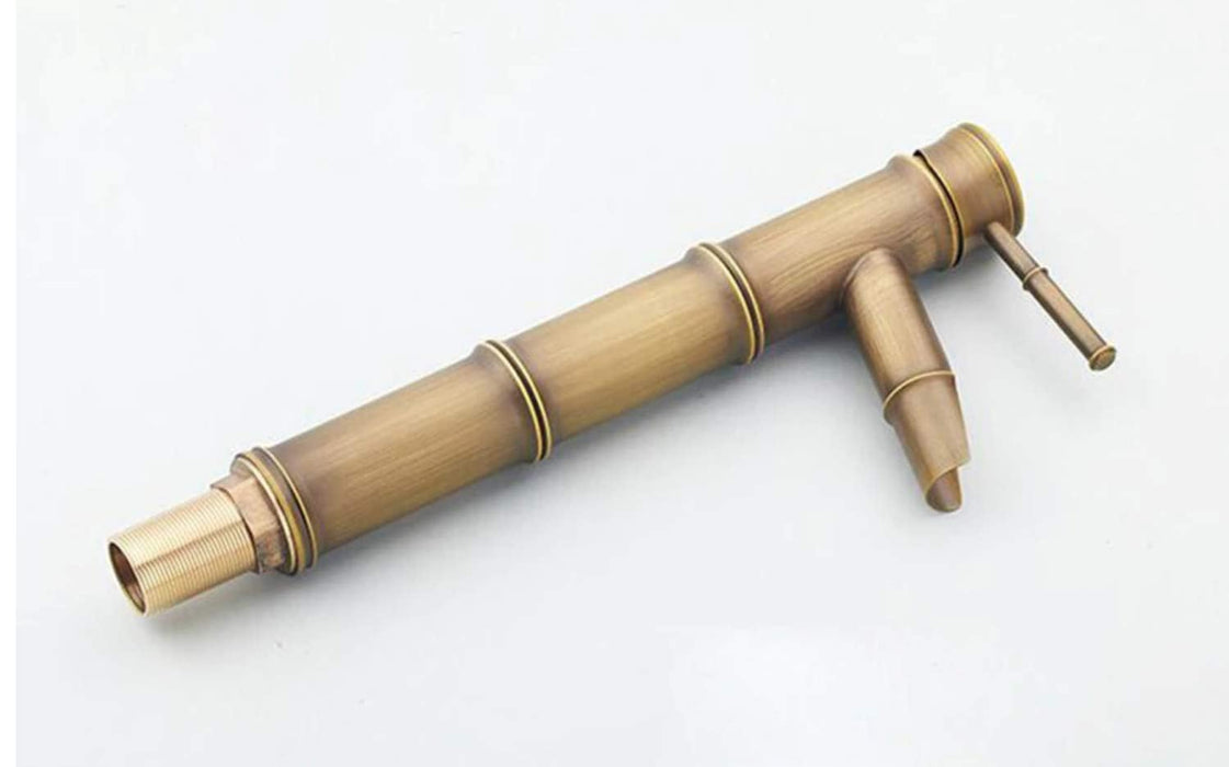 Most Stylish Bathroom Faucet with Single Lever - Waterfall Bathroom Basin Faucet of Brass - Hot and Cold Water Mixer Antique Tap for Bathroom 12 Inches - (Antique Matt 2)