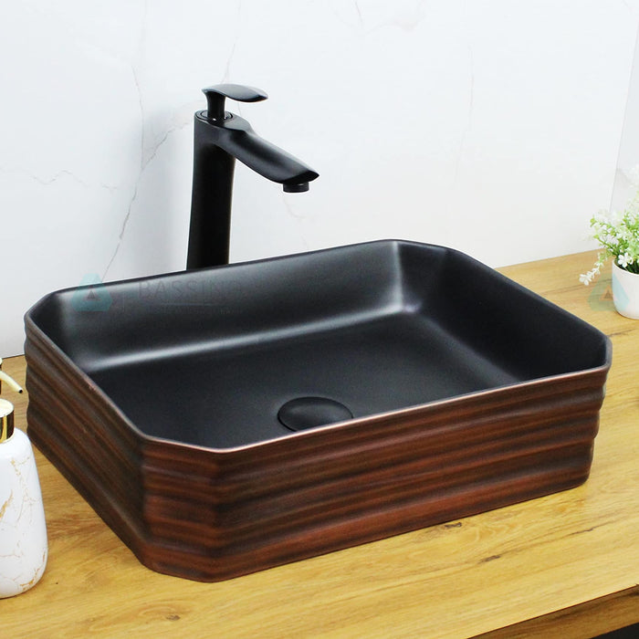 Premium Designer Table top/Counter top Wash Basin/Vessel sink (18x13x5 In) BTT-1318