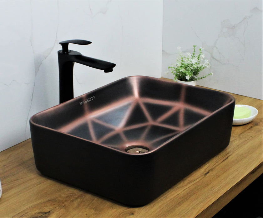 Premium Designer Table top/Counter top Wash Basin/Vessel sink (19x14x5.5 In) BTT-1027