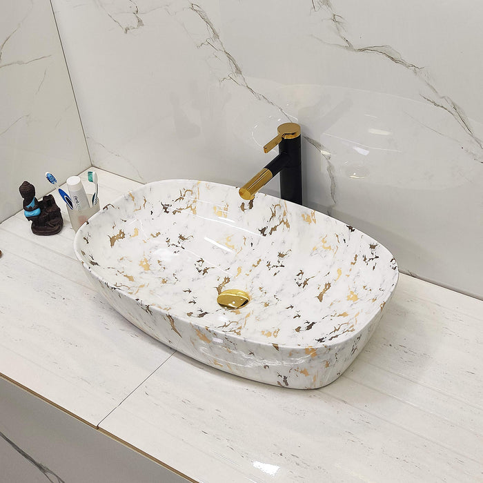 Premium Designer Table top/Counter top Wash Basin/Vessel sink (24x15x6 In)BTT-1244