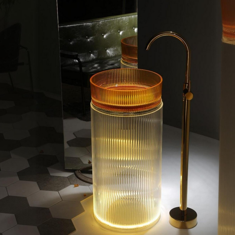 Glass Pedestal Basins