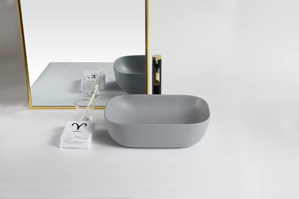 Premium Designer Table top/Counter top Wash Basin/Vessel sink (18x13x5.5 In) BTT-1048-IN