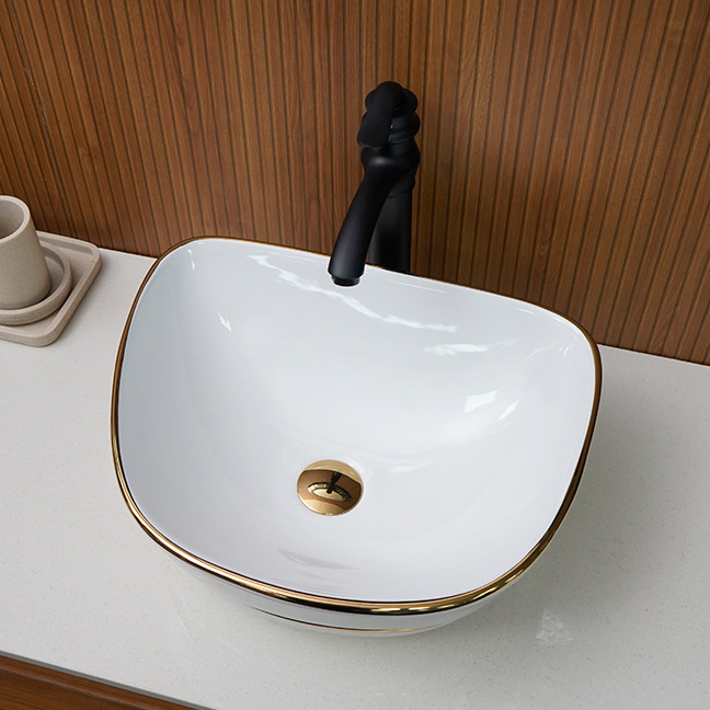 Designer Table Top Basin (17 x 14 x 5 In),BTT-11045
