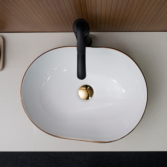Designer Table Top Basin (18 x 14 x 6 In),BTT-1090