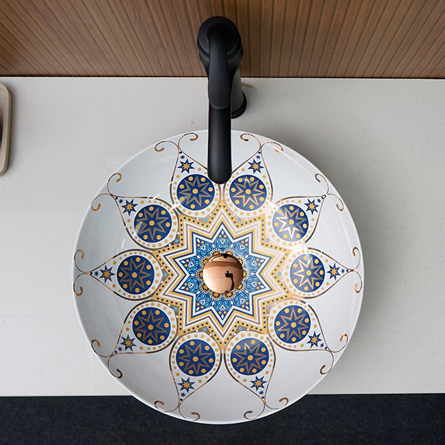 Designer Table Top Basin (16 x 16 x 5 In),BTT-1465