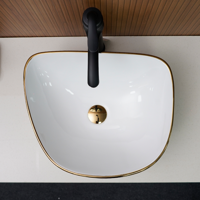 Designer Table Top Basin (17 x 14 x 5 In),BTT-11045
