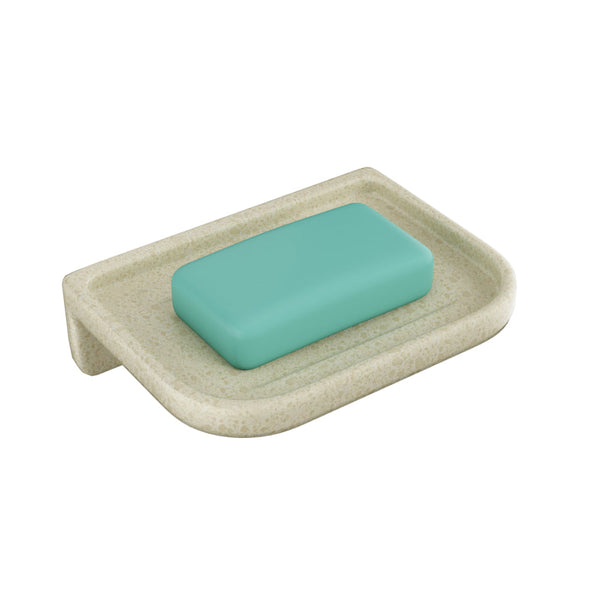 Bassino Bathroom Single Soap Dish-Glossy Marble
