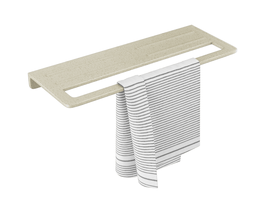 BASSINO Towel Rack With Towel Holder- Glossy 22" Length