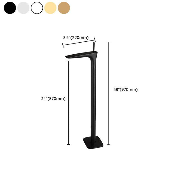 Bassino Antique Finish Floor-Mounted Bathtub Mixer Tap – Freestanding Tall Body Bath Filler