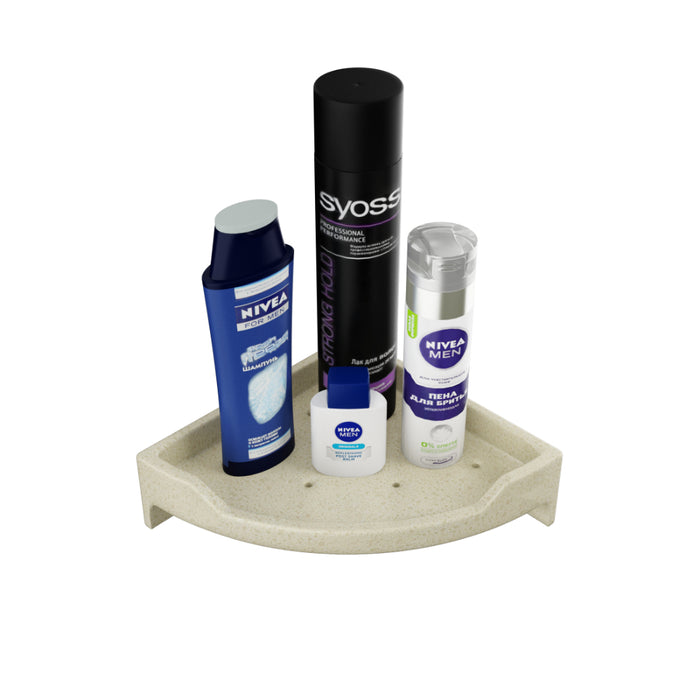 BASSINO Modern Corner Shelf 9'' x 9'' For Bathroom-Glossy