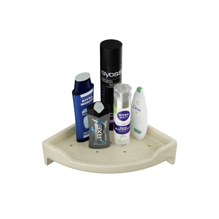 BASSINO Modern Corner Shelf 12'' x 12'' For Bathroom-Glossy