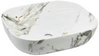 BASSINO Ceramic Wash Basin Countertop Tabletop Bathroom Sink Wash Basin(500x395x145mm)