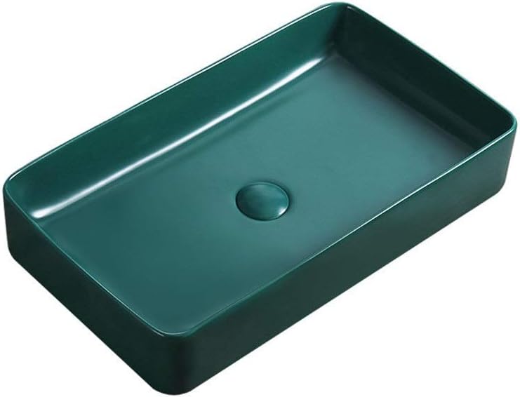 BASSINO Ceramic Wash Basin Countertop Tabletop Bathroom Sink Wash Basin(610x 350 x 110mm)