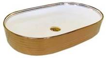 BASSINO Ceramic Wash Basin Countertop Tabletop Bathroom Sink Wash Basin(600x380x125mm)