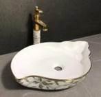 BASSINO Ceramic Wash Basin Countertop Tabletop Bathroom Sink Wash Basin(560x390x110mm)