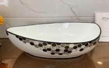 BASSINO Ceramic Wash Basin Countertop Tabletop Bathroom Sink Wash Basin(540x385x155mm)