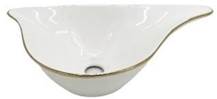 BASSINO Ceramic Wash Basin Countertop Tabletop Bathroom Sink Wash Basin(500x300x145mm)