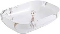 BASSINO Ceramic Wash Basin Countertop Tabletop Bathroom Sink Wash Basin(500x360x140mm)